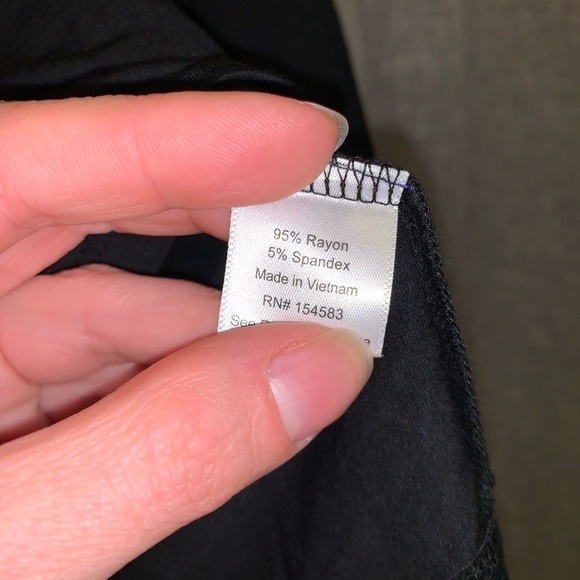 ❤️WOMENS large Painted Heart black ruffle sleeve top - Picture 4 of 6